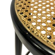 Set of four vintage bar stool - webbing and wood, 1980s Italian design