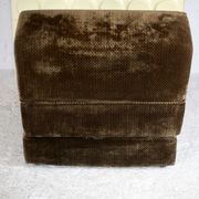 Foam and velvet heater "amber", convertible, France, circa 1970.
