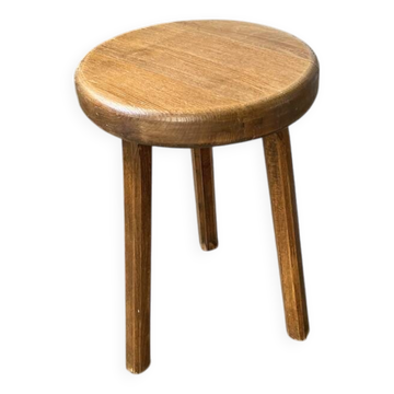 Tabouret tripode chêne