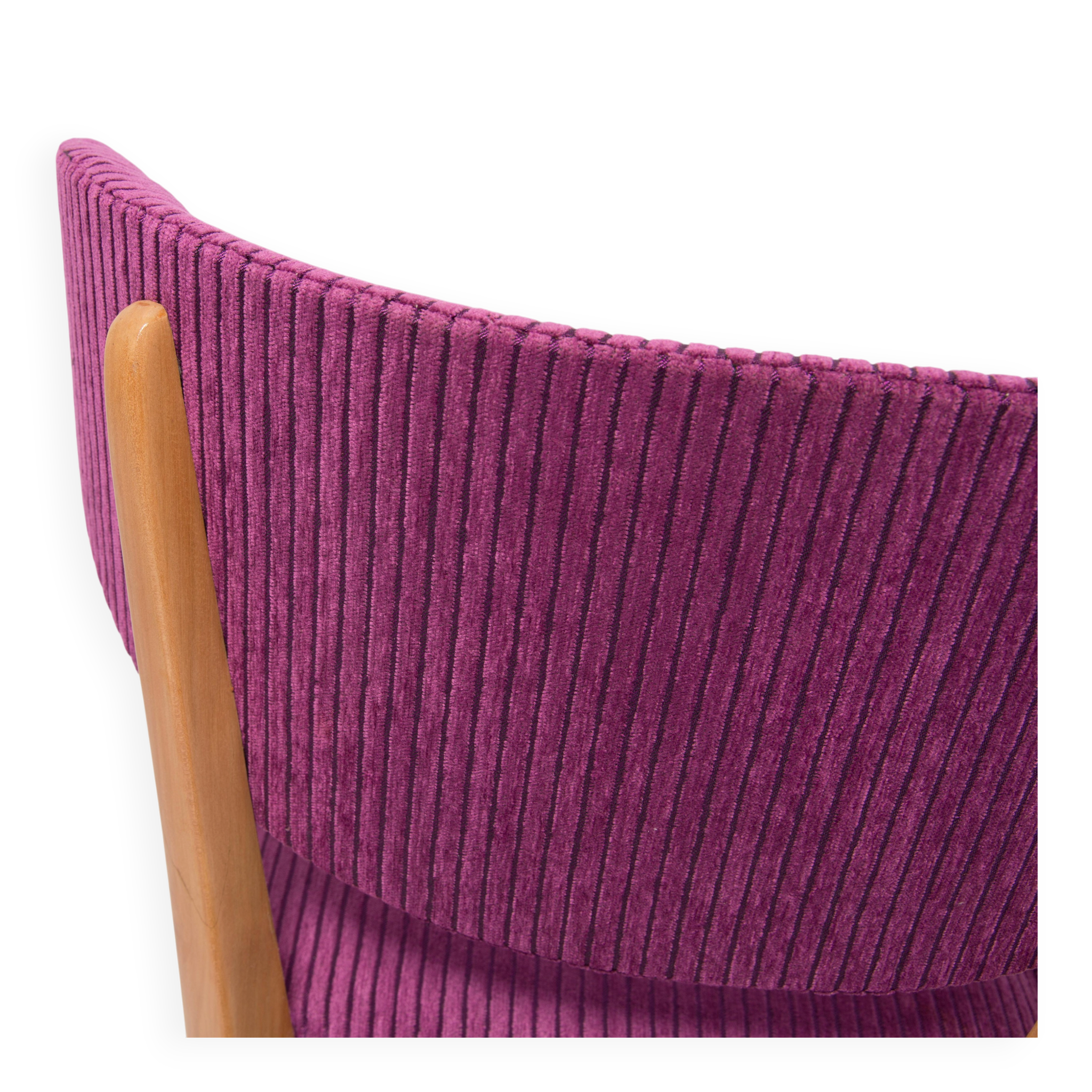 Mid-Century Purple Velvet Club Chair, Europe, 1960s