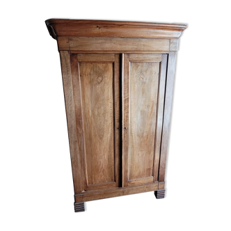 Armoire lingère à doucine style Louis-Philippe