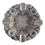 Metal ashtray in silver colour