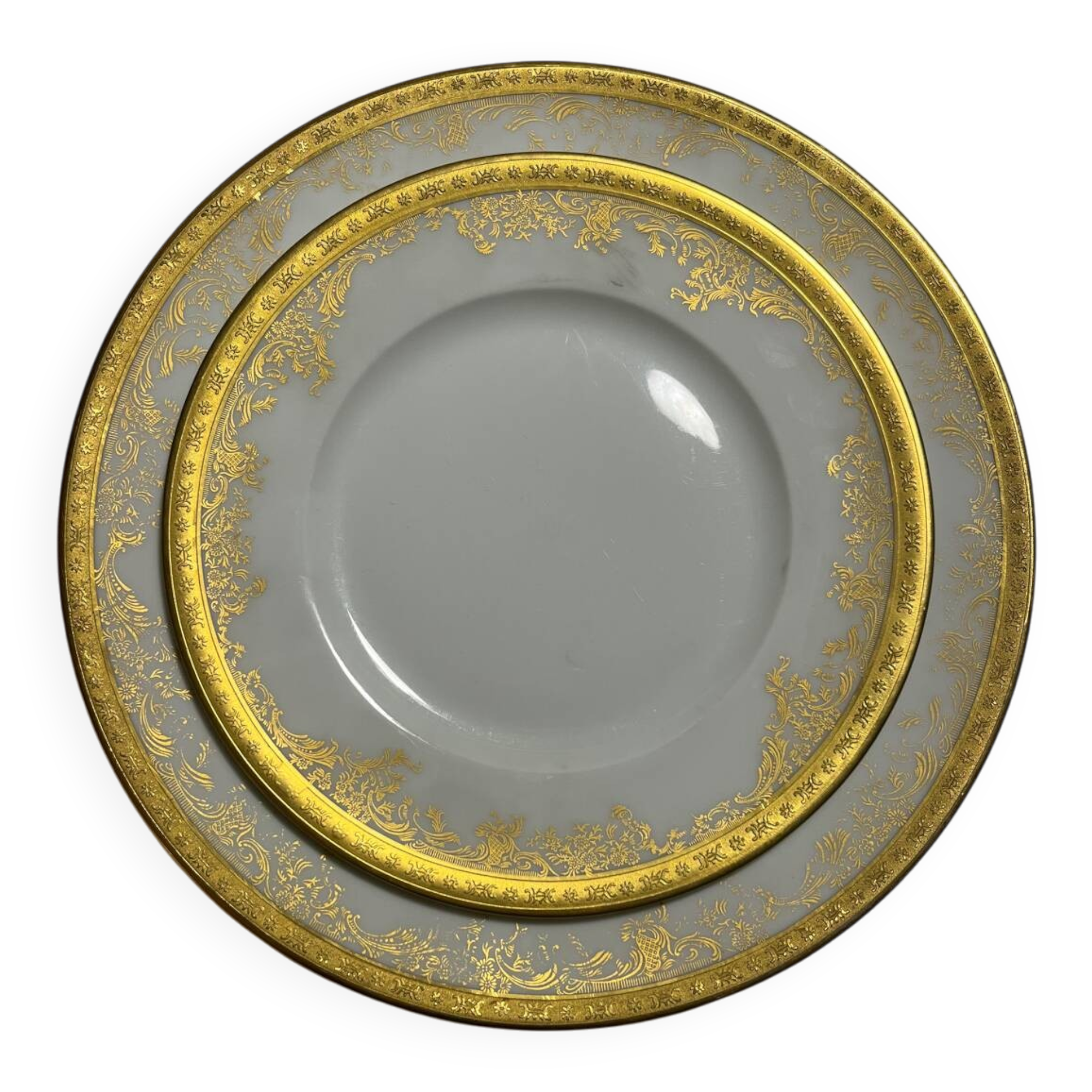 Haviland Limoges plates – Gold gilding – Prestige service