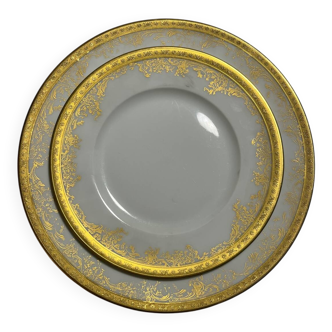 Haviland Limoges plates – Gold gilding – Prestige service