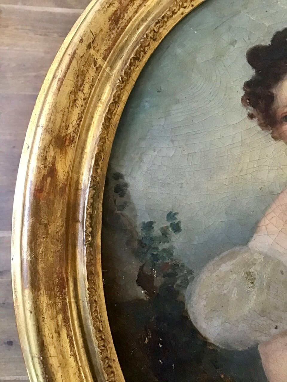 Portrait of woman in white dress, 19th century