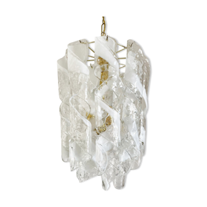 Lustre vintage en verre - 1970