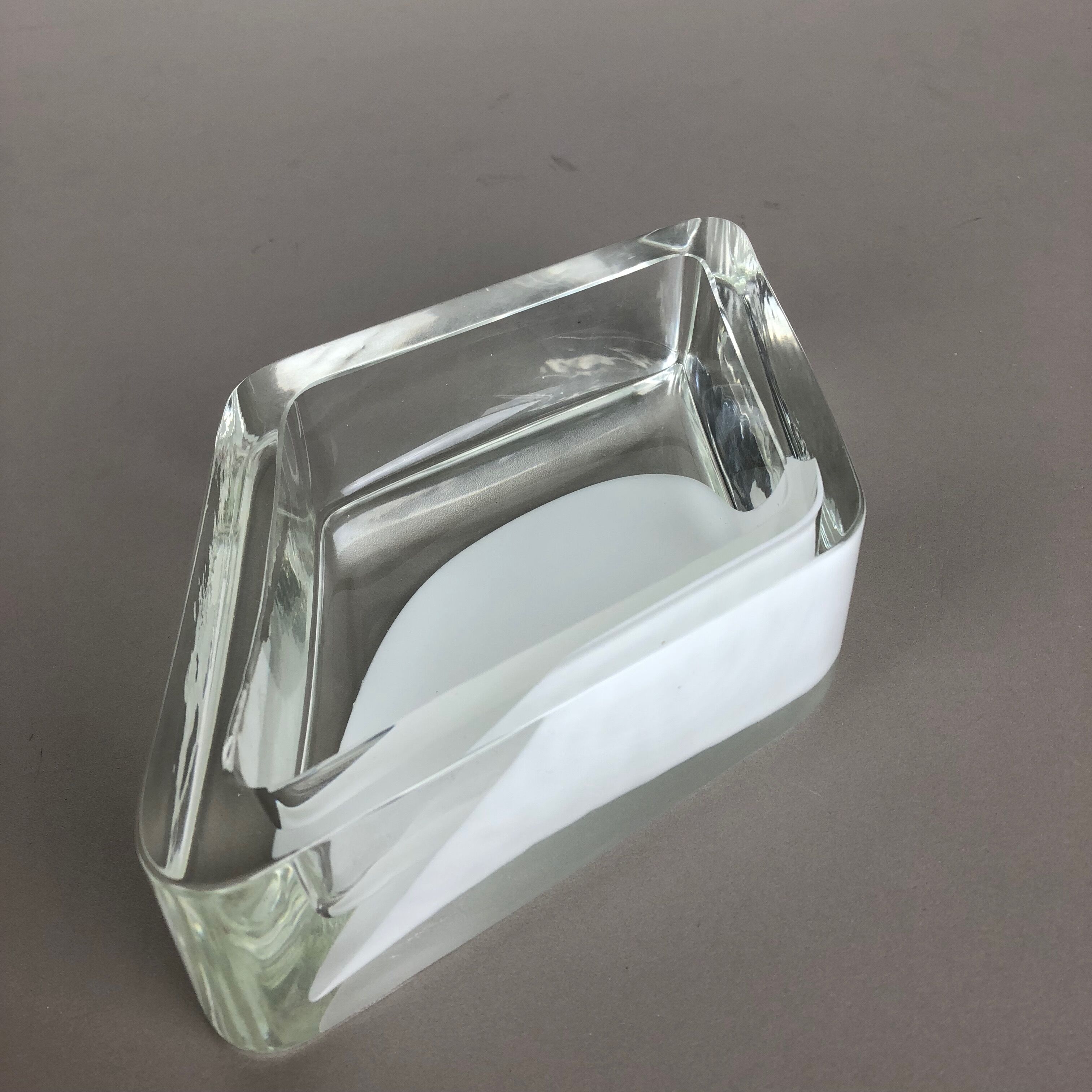 Murano glass shell bowl, Antonio da Ros, Cenedese, 1970
