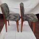 Paire de chaise moumoute vintage