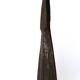 Imposing brutalist wrought iron candlestick "spear", signed, 1950s.