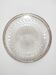 Glass dish with English silver-plated metal rim