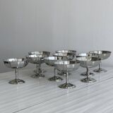 10 coupelles sur pied en inox Letang Remy