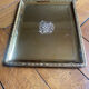 Silver metal tray (gold color)