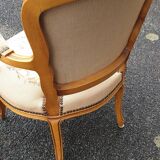 Pair of Louis xv convertible armchairs