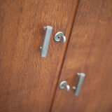 Art Deco cabinet, asymmetrical art deco cabinet, wood cabinet 40s