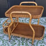 Bamboo serving cart