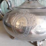 Teapot and sugar bowl set from James Dixon & Sons from Shefield in silver plating