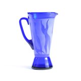 Vintage set of 5 glasses and a pitcher, Czechoslovakia 1960s