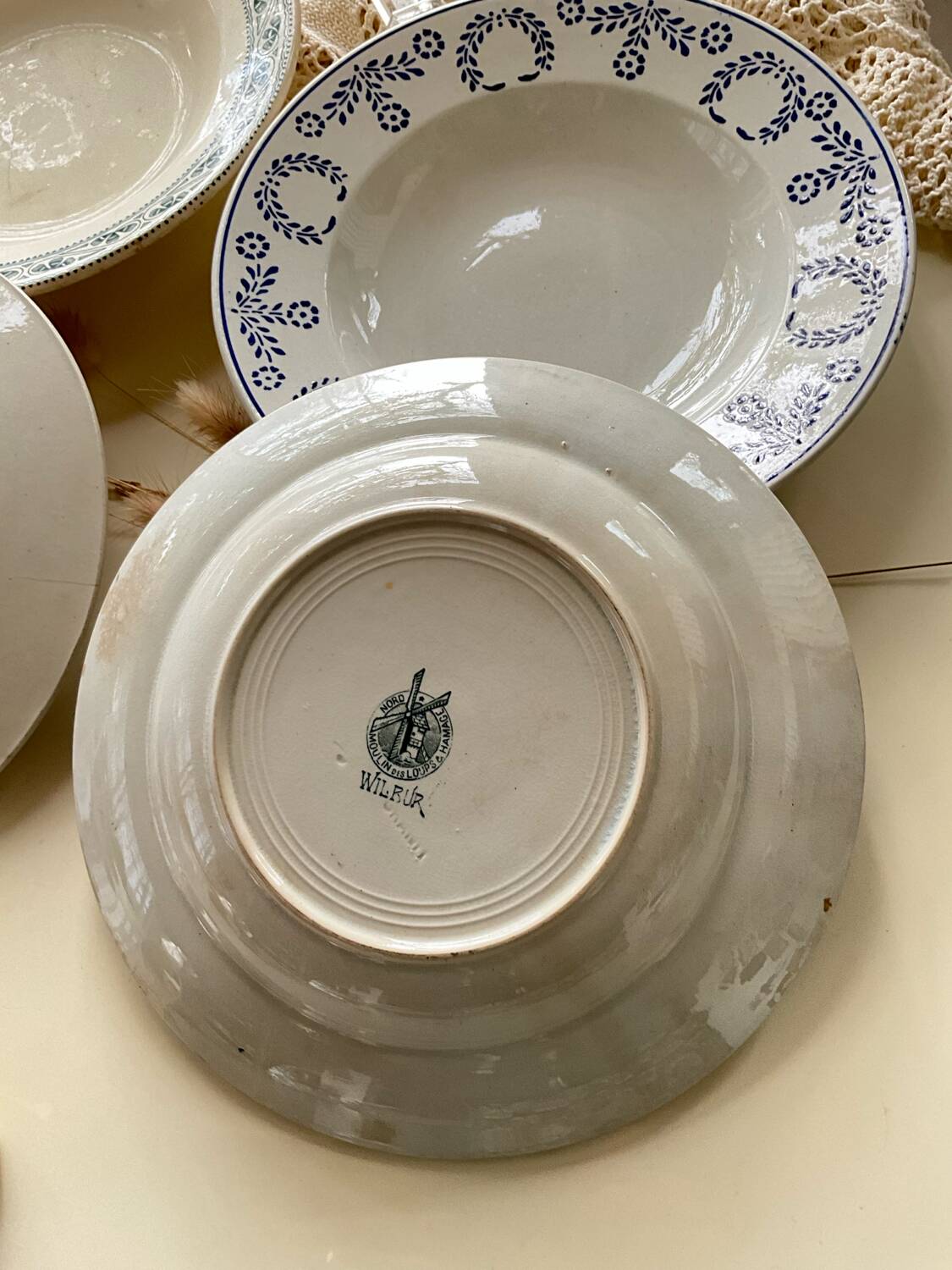 Mix and match old deep plates.