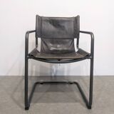 Four vintage Bauhaus tubular chairs.