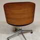 Black leather desk chair by Ico Parisi for MIM Roma