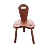 Trèpied chair in solid wood.