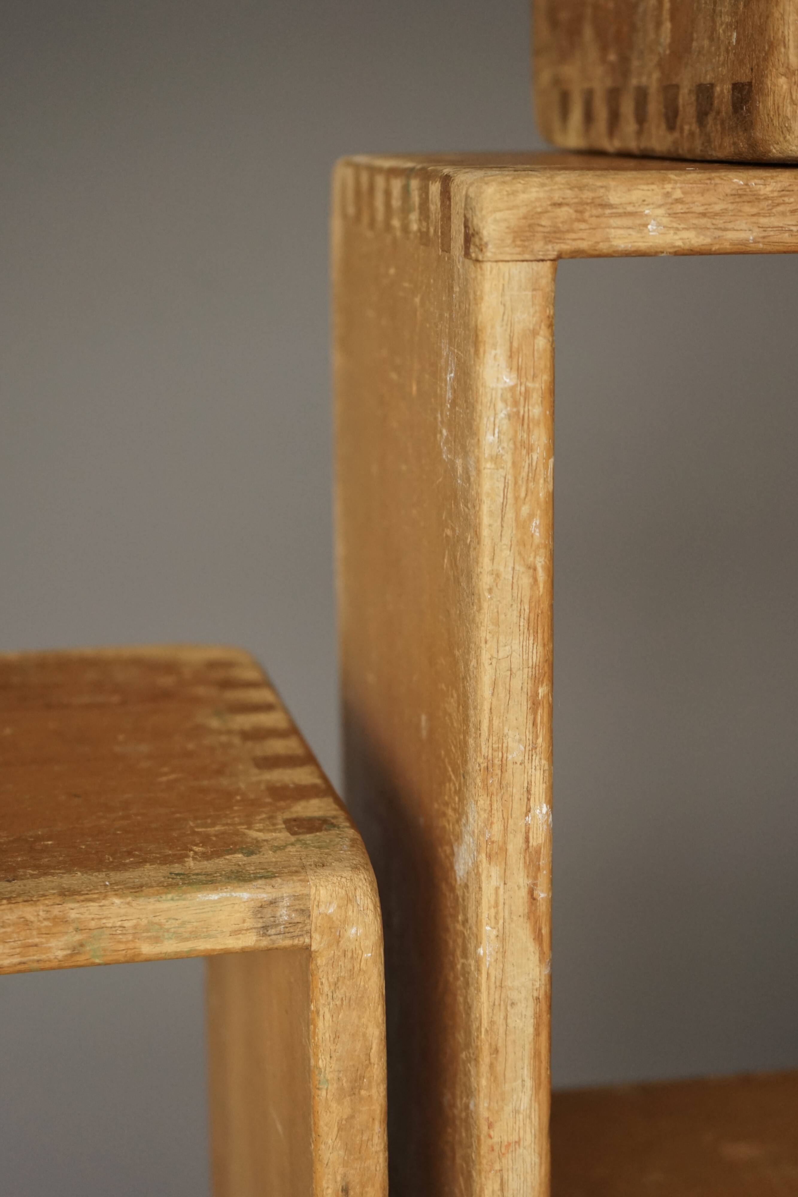 Blocs d'étagères modulaires, ensemble de 8, années 1950