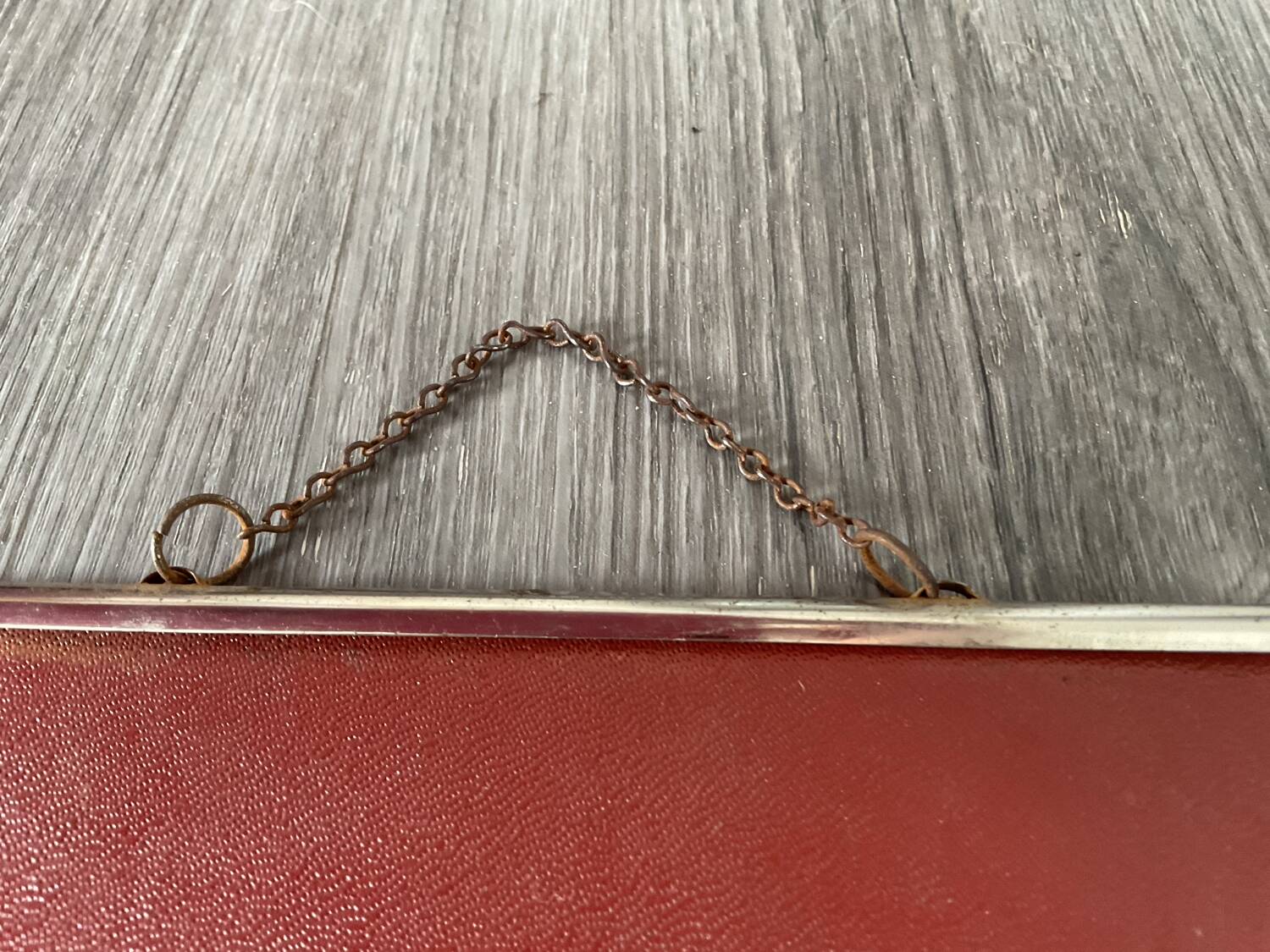 Large vintage barber mirror