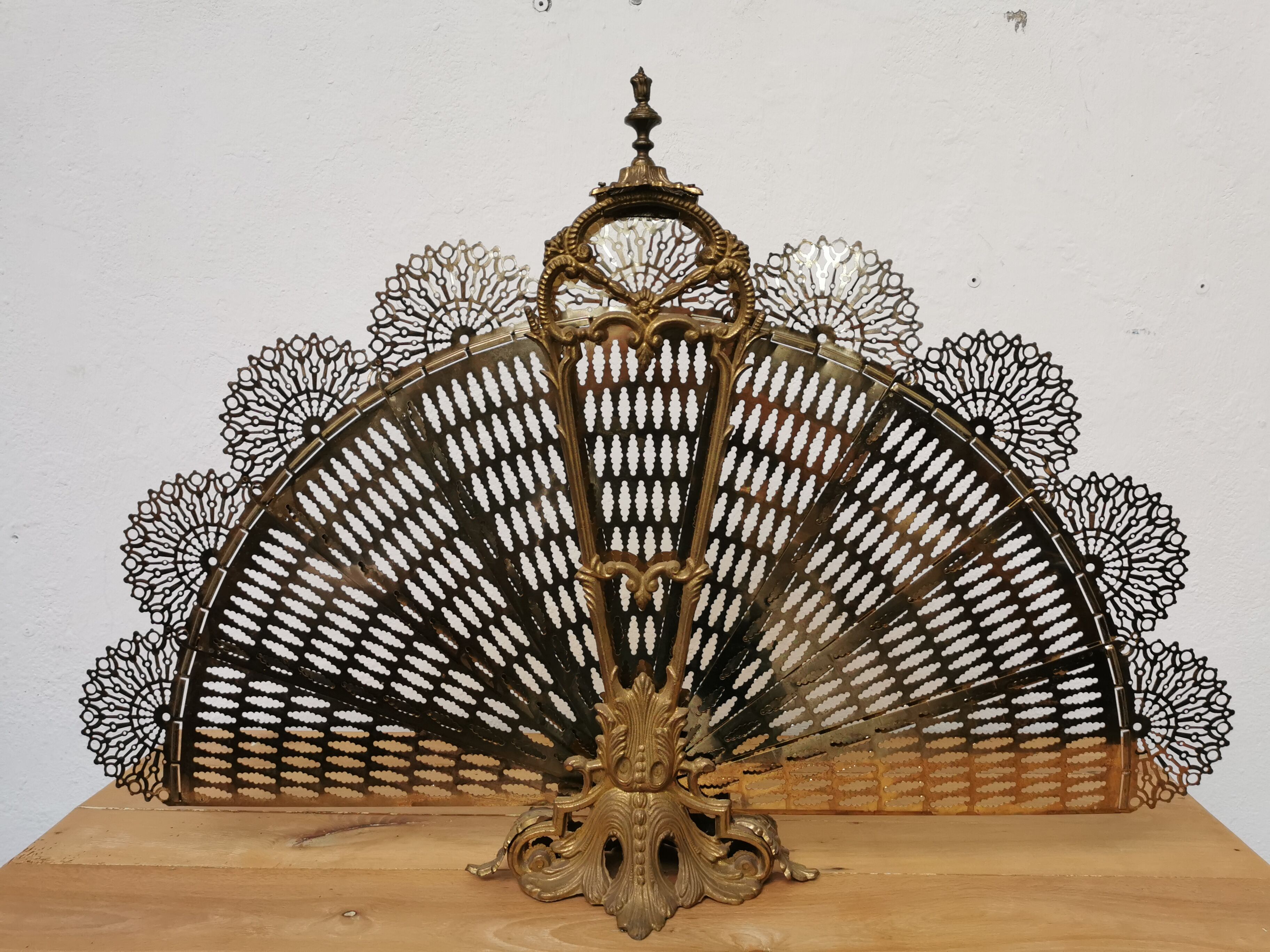 Fire firewall fan peacock bronze