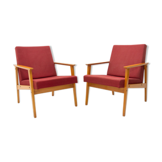 Pair of Danish style armchairs for TON, 1960