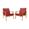 Pair of Danish style armchairs for TON, 1960