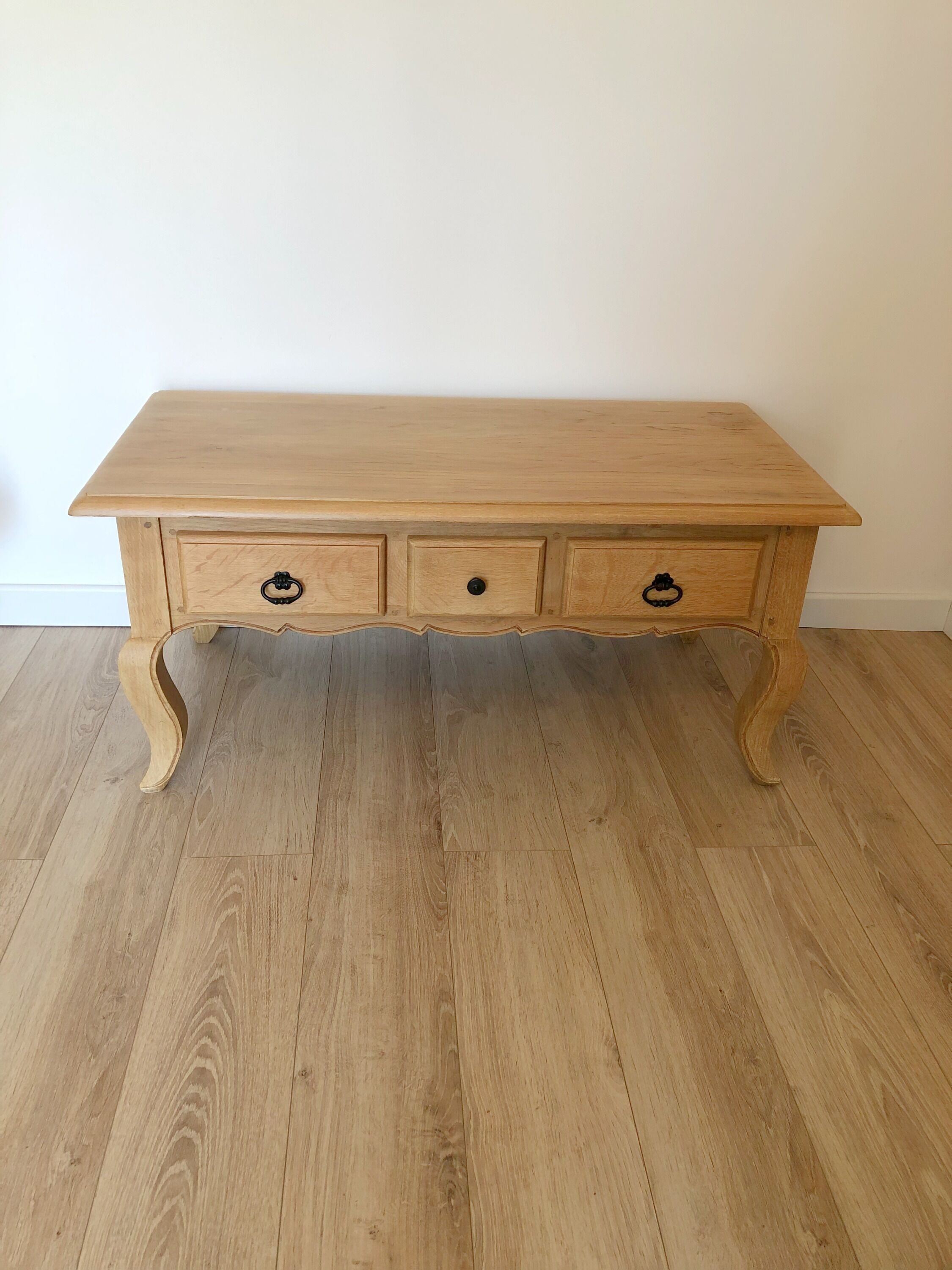 Vintage solid oak coffee table