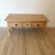 Vintage solid oak coffee table