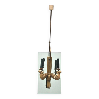 Suspended lamp in the style of Pietro Pietro, Italy, 1940s.