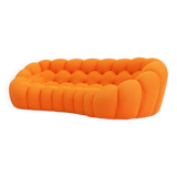 Canapé bulle courbé Roche Bobois orange