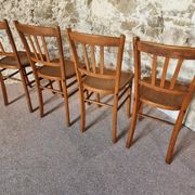Set of 4 vintage Luterma beech bistro chairs – 1950s