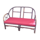 Art Deco rattan bench