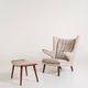 “Papa Bear” armchair and ottoman by Hans J. Wegner for A.P. Stolen, Denmark