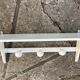 Vintage wall coat rack 3 hooks & shelf