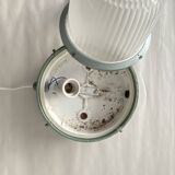 Large porthole wall light Holophane CE 200 glass and cast iron