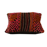 Hand made turkish kilim cushion, wool scatter pillow