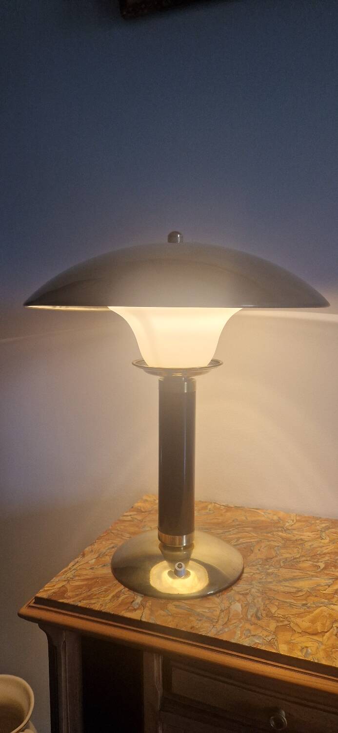 JUMO 350 Grand Luxe lamp - Brass and plexiglass - 1960s