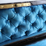 Glove box in ball marquetry