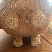 Panier éléphant en rotin