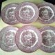 6 Assiettes à dessert porcelaine Anglaise EIT