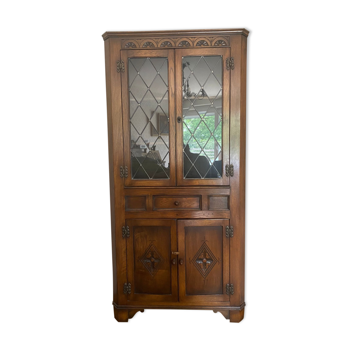 Rustic solid wood china buffet