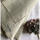 Old linen and cotton sheet tinted in linden