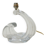 Crystal lamp foot Maison Daum France circa 1960