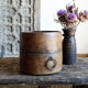 Old wooden pot