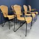 Wicker chairs by Frederick Weinberg, 1960s, set of 6