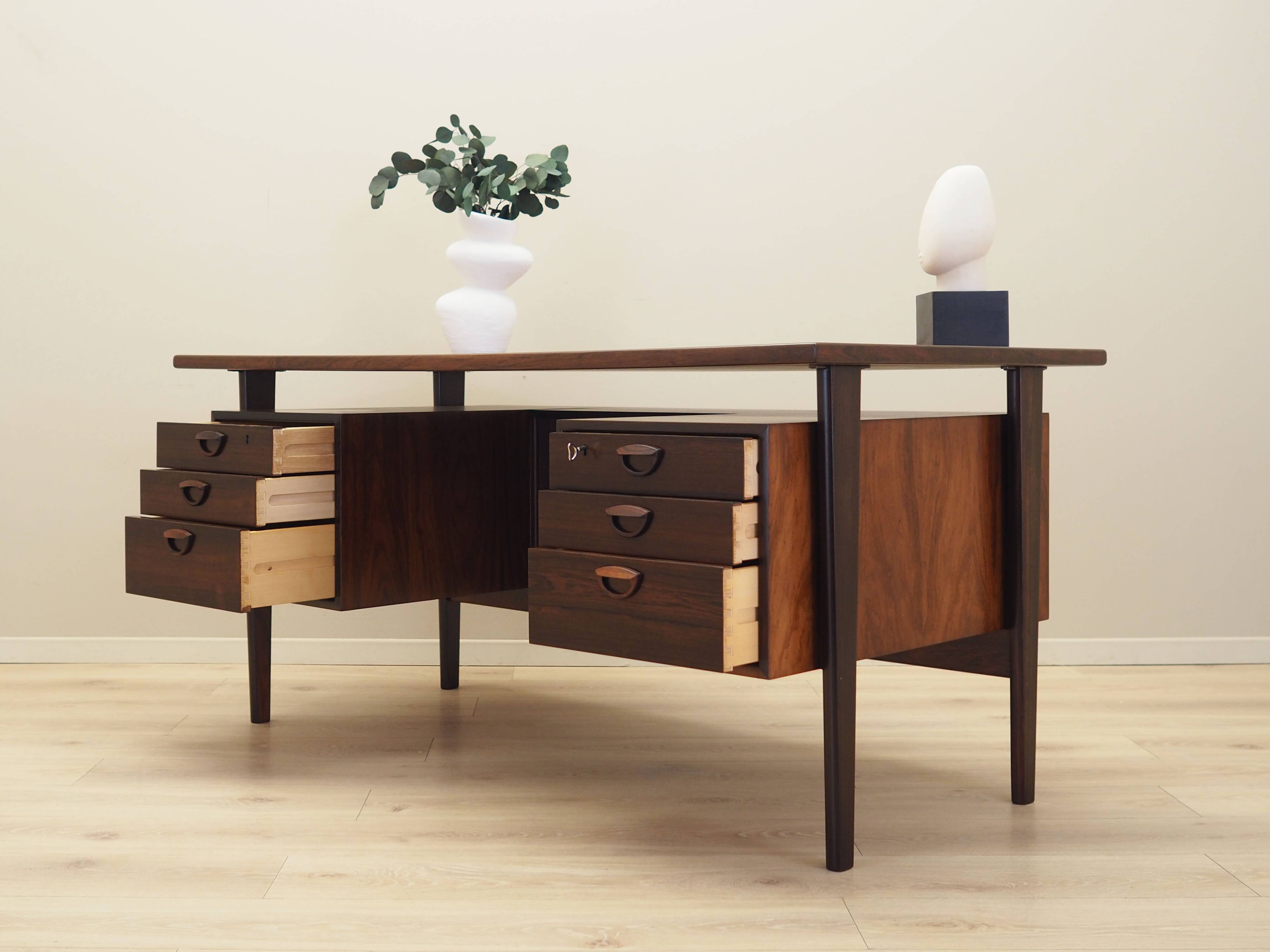 Rosewood desk, Danish design, 1970s, designer: Kai Kristiansen